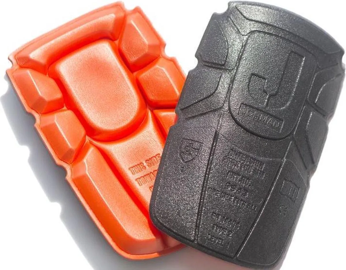 Jobman 9943 Kneepads 65994384 - One size van Jobman, Oranje, Zwart – productafbeelding