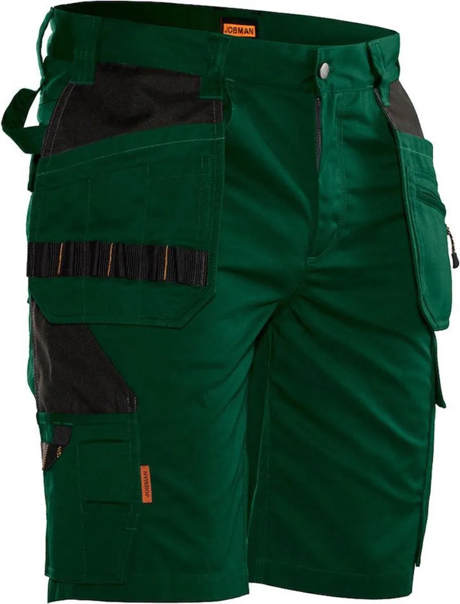 Practical 2722 Korte Werkbroek Holsterpockets - Mannen - Bosgroen/Zwart de Jobman, Bosgroen, Noir, 56 – image du produit