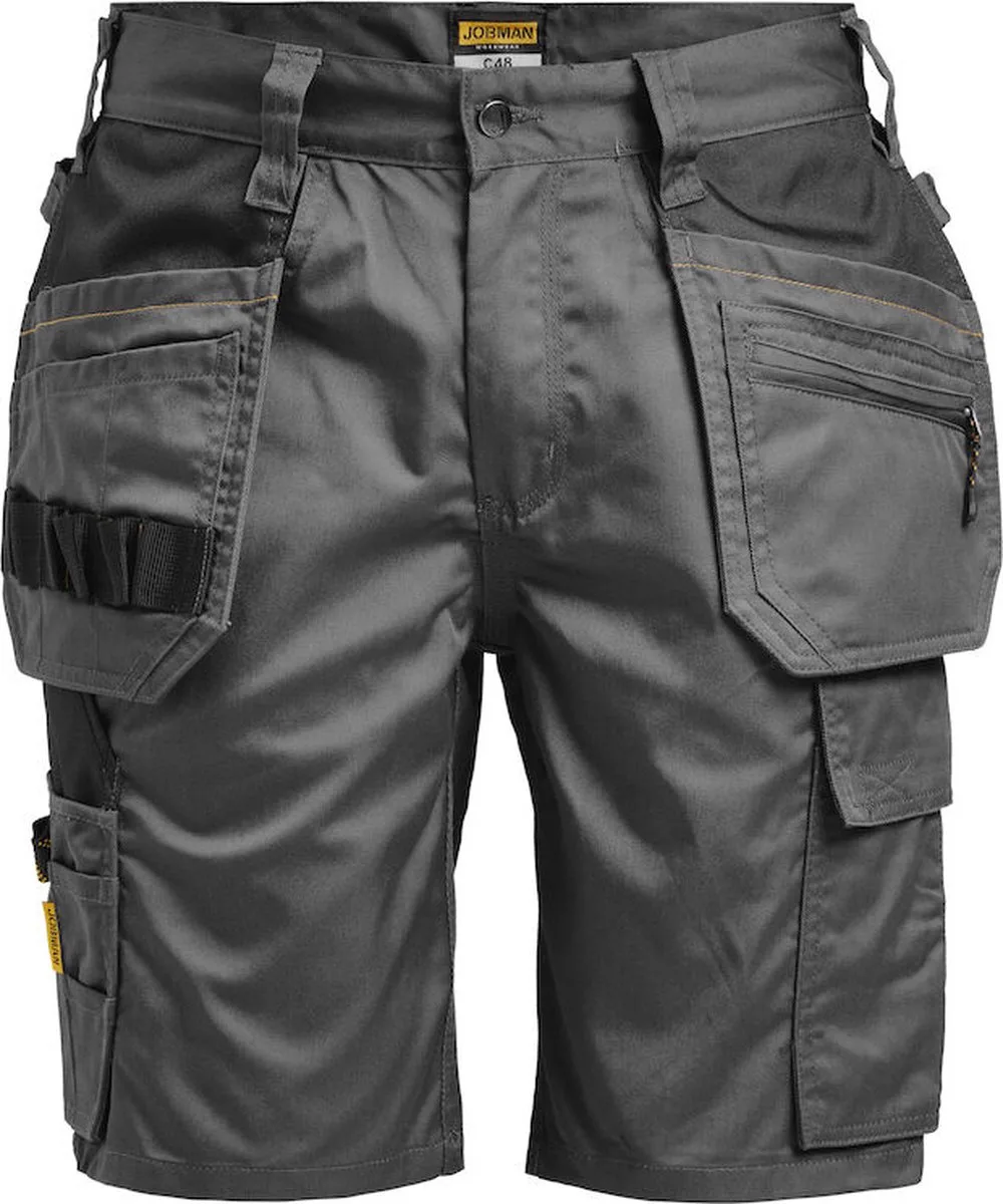 Practical 2722 Korte Werkbroek Holsterpockets - Mannen - Donker Grijs de Jobman, Donker Grijs, 62 – image du produit