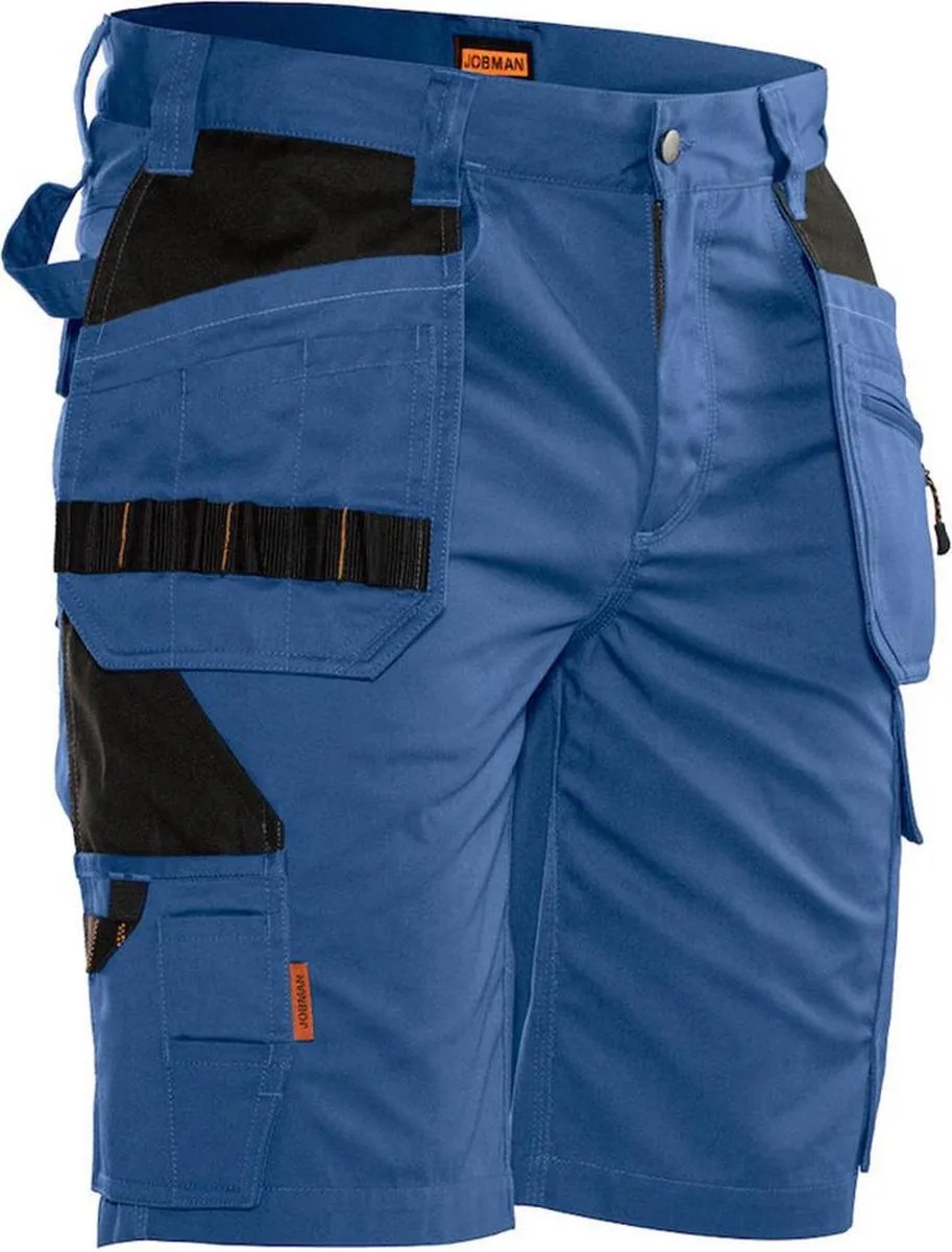 Practical 2722 Korte Werkbroek Holsterpockets - Mannen - Kobaltblauw/Zwart de Jobman, Kobaltblauw, Noir, 46 – image du produit