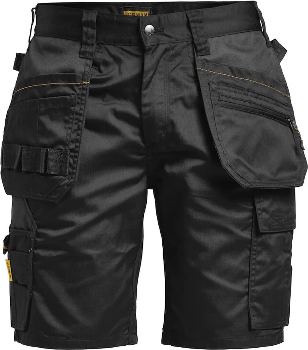 Practical 2722 Korte Werkbroek Holsterpockets - Mannen - Zwart de Jobman, Noir, 62 – image du produit