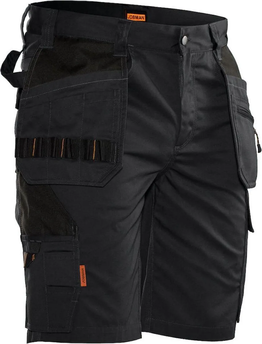 Practical 2722 Korte Werkbroek Holsterpockets - Mannen - Zwart van Jobman, Zwart, 44 – productafbeelding