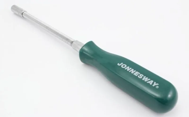 Flexibele Dopbit Schroevendraaier 7mm AG010184C by Jonnesway, Green, Black – product image
