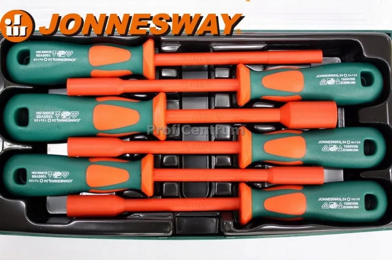 Geïsoleerde Dop-schroevendraaiers 6 Stuks 1000V VDE Jonnesway van Jonnesway – productafbeelding