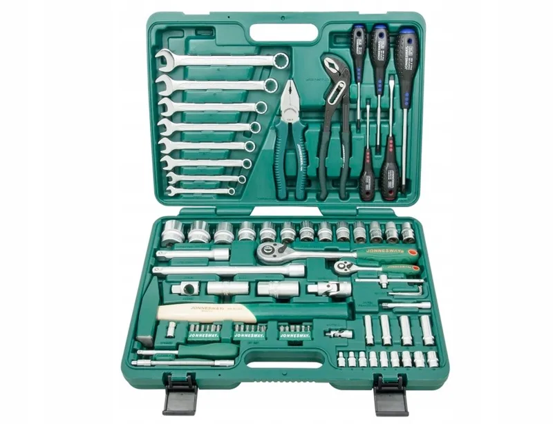 Gereedschapset 77 Delen - Steeksleutels & Doppen de Jonnesway – image du produit
