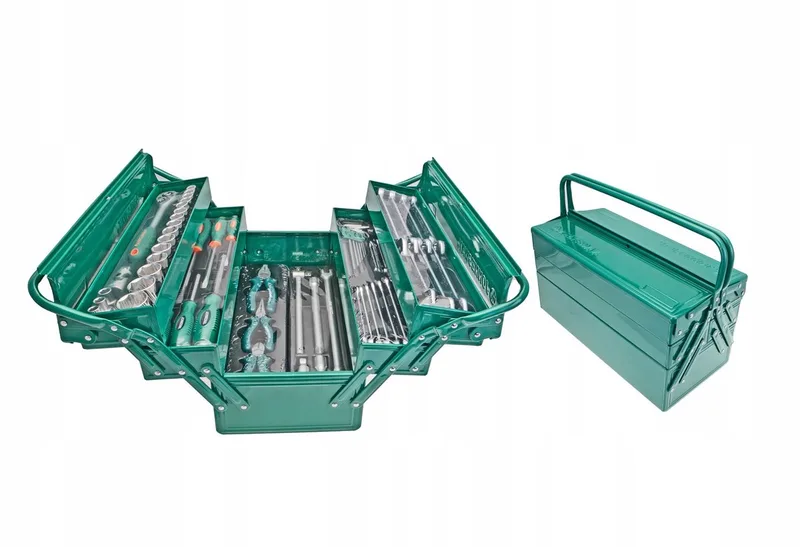 Gereedschapskist Metaal 62 Delig by Jonnesway, Green – product image