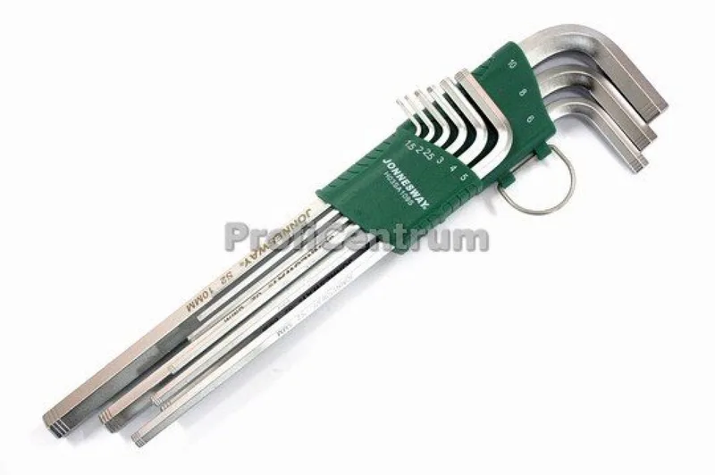 inbussleutelset Extra Lang 1,5-10mm 9 Delig von Jonnesway – Produktbild