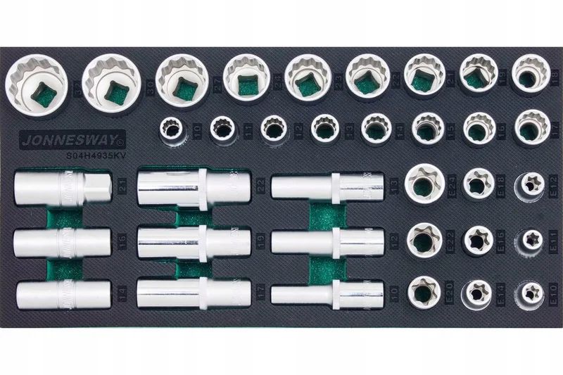 Jonnesway 35-delige 1/2" doppenset in EVA-inleg by Jonnesway – product image