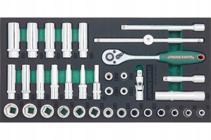 Jonnesway 36-delige 3/8" doppenset in EVA-inleg von Jonnesway – Produktbild