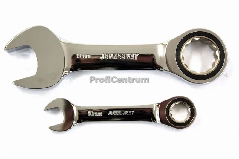 Korte Ringsleutel met Ratel 18mm 72 Tanden - Chroom-Vanadium Staal de Jonnesway – image du produit