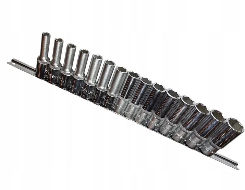 Lange 6-Kant Dop Bits 1/2" 8-24mm (15 stuks) by Jonnesway – product image