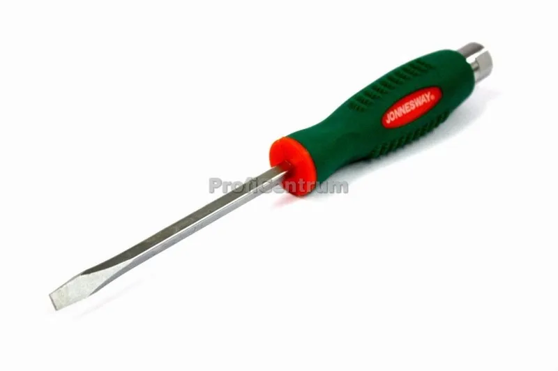 Platte Klop schroevendraaier 9,5x175mm by Jonnesway, Green – product image