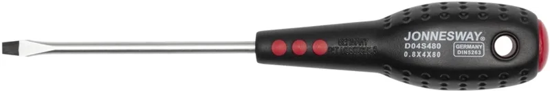 Platte schroevendraaier 4,0 x 80 mm van Jonnesway – productafbeelding
