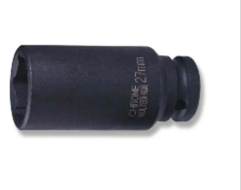 S03AD4113 Lange Krachtdop 1/2" - 13 mm - Zeskant - Chroom-Molybdeen Staal (Cr-Mo) - Voor Slagmoersleutel - Diep Model - DIN 3129 - 4719152103434 de Jonnesway – image du produit
