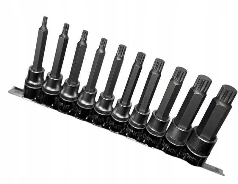 Spline-bitset 1/2" M5-M18 (9-delig) von Jonnesway – Produktbild