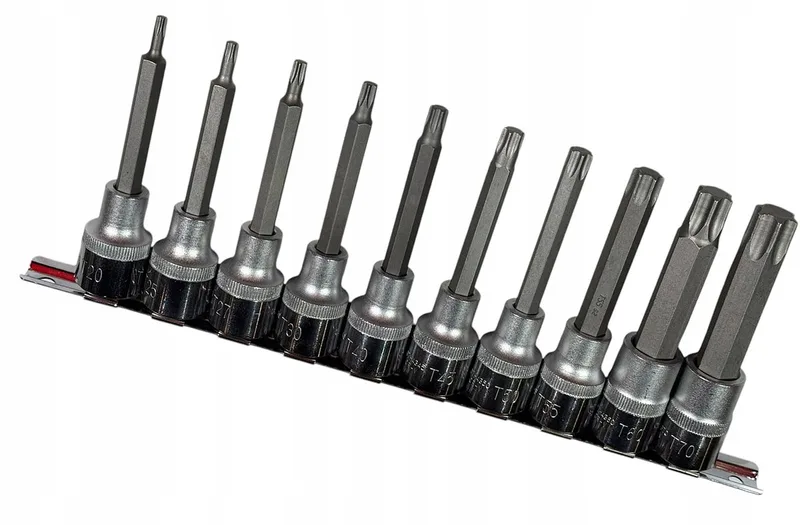 Torx Bitset 1/2" Aandrijving - 10 Stuks van Jonnesway – productafbeelding