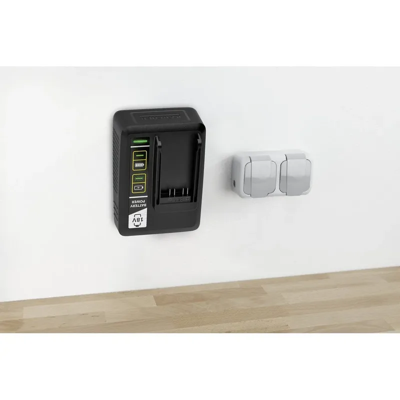 18 Volt Snellader - Geschikt voor Kärcher Accu met 18V / 2.5 Ah of 5.0 Ah de Kärcher – image du produit 3 sur 5