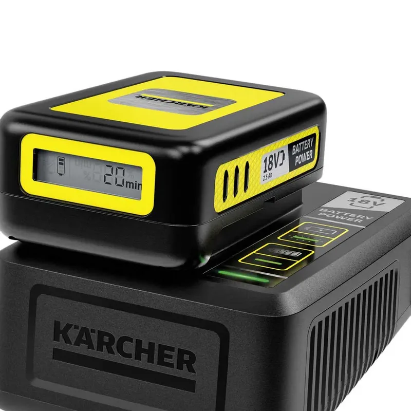18 Volt Snellader - Geschikt voor Kärcher Accu met 18V / 2.5 Ah of 5.0 Ah de Kärcher – image du produit 2 sur 5