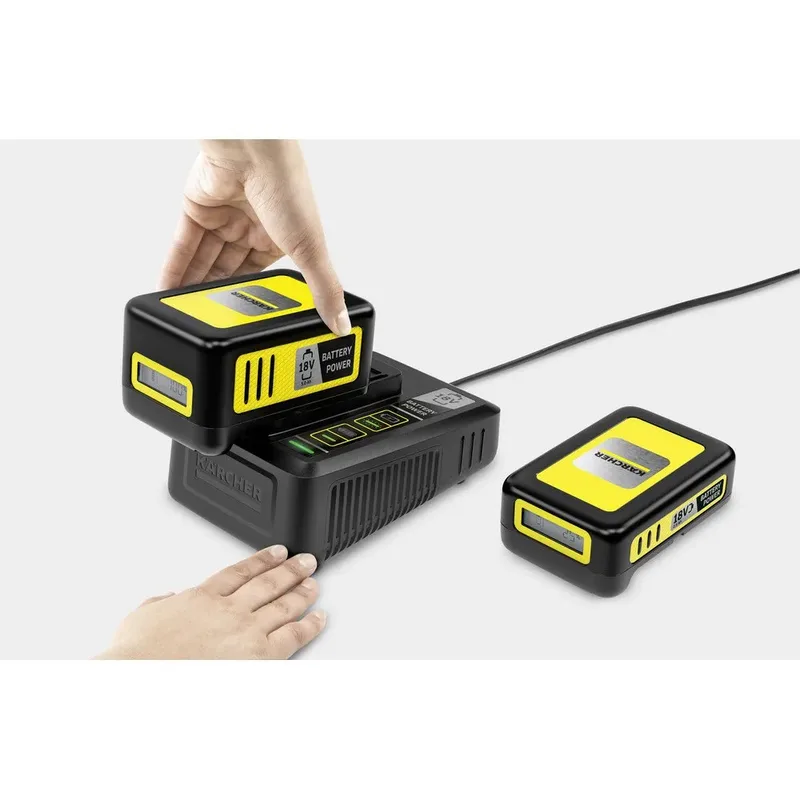 18 Volt Snellader - Geschikt voor Kärcher Accu met 18V / 2.5 Ah of 5.0 Ah de Kärcher – image du produit 4 sur 5