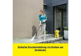 Hochdruckreiniger »K 2« Power Control Home, Druck max: 110 bar, Fördermenge max: 360 l/h, Home & Garden App, Teleskopgriff de Kärcher, Jaune, Noir – image du produit 4 sur 5