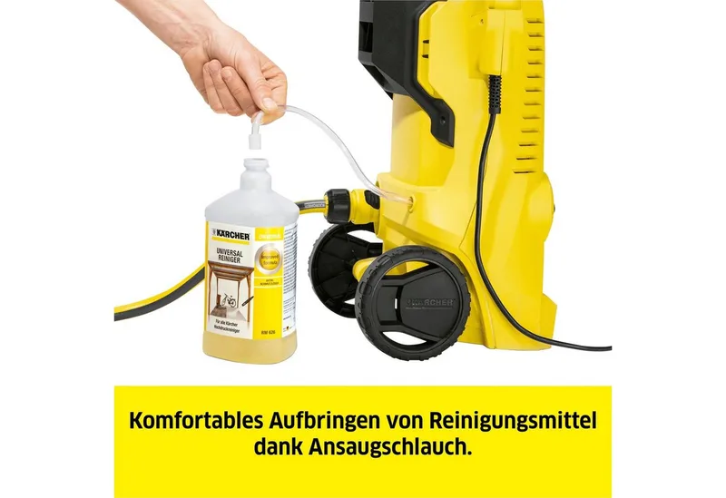 Hochdruckreiniger »K 2« Power Control Home, Druck max: 110 bar, Fördermenge max: 360 l/h, Home & Garden App, Teleskopgriff de Kärcher, Jaune, Noir – image du produit 3 sur 5