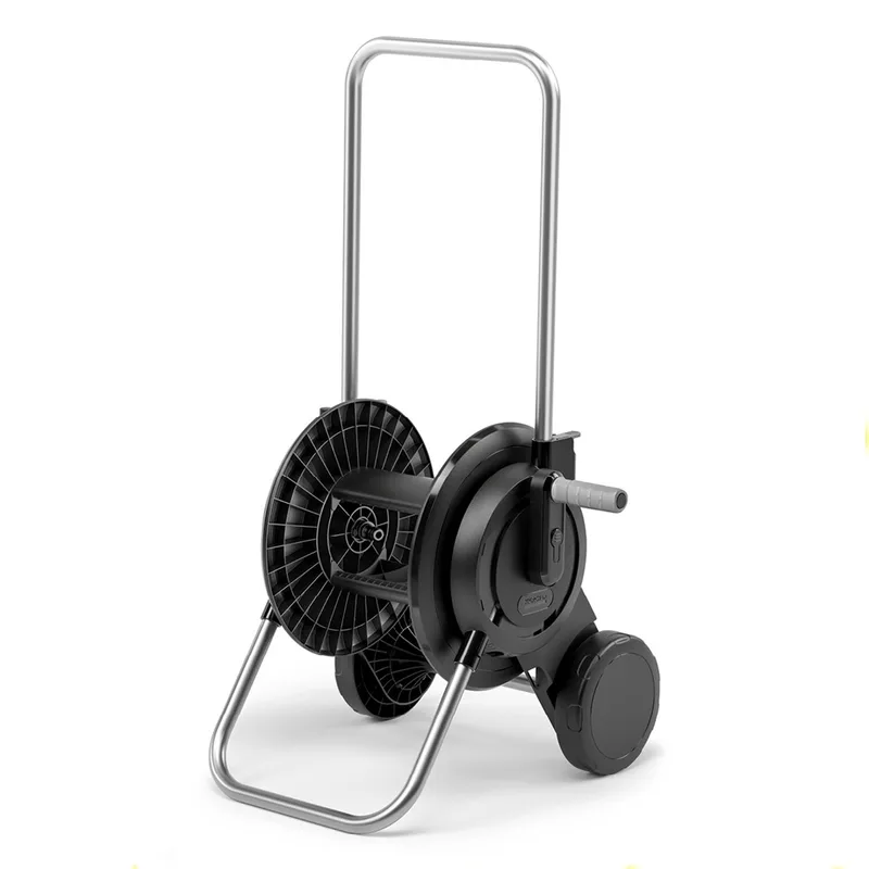 HT 2 Slangenwagen - Slangcapaciteit (m) 40 (1/2") / 20 (5/8") / 25 (3/4") - Compact en in hoogte verstelbaar - Excl. tuinslang von Kärcher, Schwarz – Produktbild