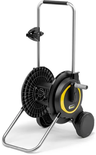 HT 3 Slangenwagen - Slangcapaciteit (m) 60 (1/2") / 50 (5/8") / 35 (3/4") - Compact en in hoogte verstelbaar - Incl. sproeierhouder - excl. tuinslang by Kärcher, Black – product image 1 of 2
