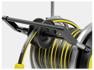 HT 5.20 M Set Slangenwagen - Incl. 20 m Performance Plus tuinslang - Metaal - Slangcapaciteit (m) 60 (1/2") / 50 (5/8") / 35 (3/4") - Compact en in hoogte verstelbaar - Incl. slanggeleiding - incl. Performance Plus tuinslang de Kärcher, Noir – image du produit 3 sur 3