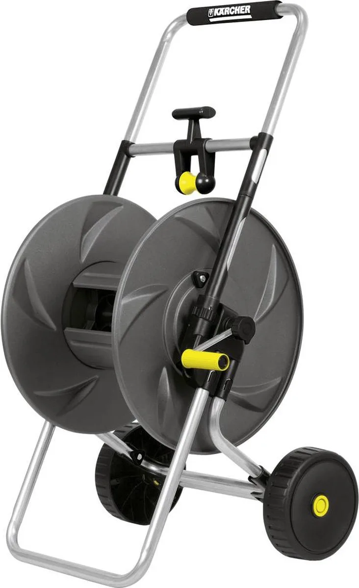 HT 80 M Metalen Slangwagen - excl. slang - incl. 2 slangkoppelingen von Kärcher, Schwarz – Produktbild