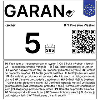K 3 Power Control Home Hogedrukreiniger - 120 bar - 380l/u - 25 m²/u - Terrasreiniger T 1 - Geschikt voor oa. auto - fietsen - kleine terrassen - balkon - tuinset en motoren van Kärcher – productafbeelding 3 van 3
