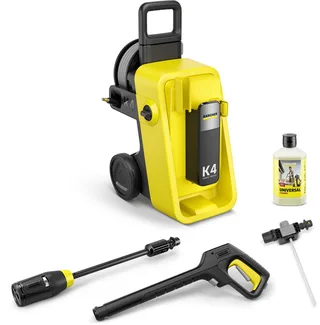 K 4 Comfort Premium Hogedrukreiniger - 130 bar - 420 l/u - 30 m²/u - Slanghaspel - 4-in-1 Spuitlans - Geschikt voor oa. auto - fietsen - terras - motoren - schutting en tuinset by Kärcher – product image 1 of 6