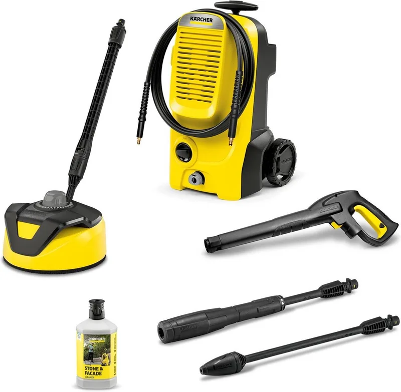K 5 Classic Home hogedrukreiniger 145 bar 500 l per uur met T 5 oppervlaktereiniger en Home Kit de Kärcher – image du produit