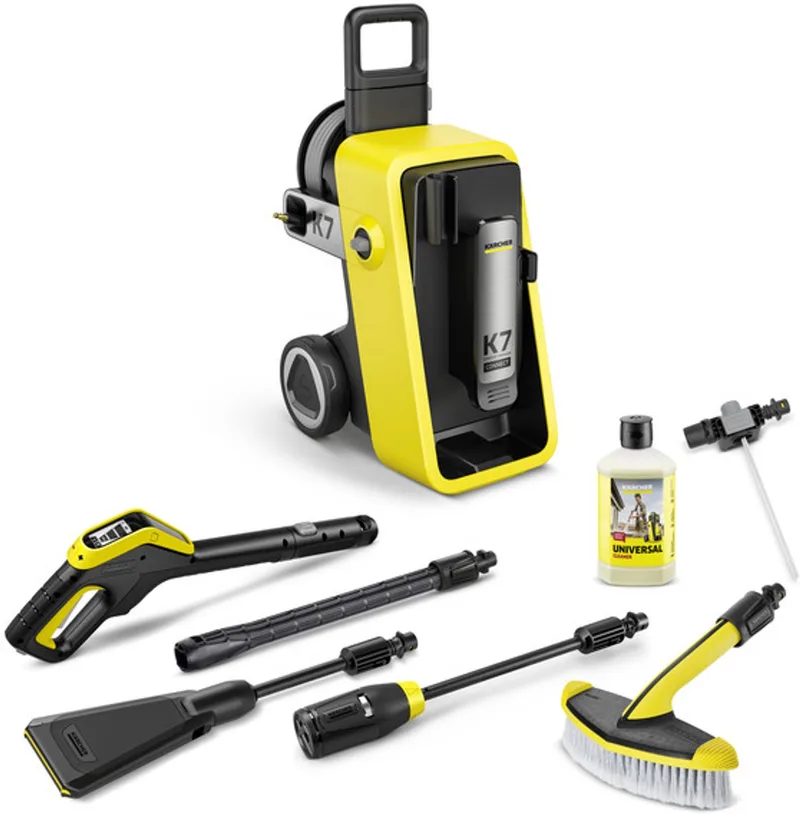 K 7 Comfort Premium Connect Facade Hogedrukreiniger - Slanghaspel - 4-in-1 Spuitlans - App Connectie - Geschikt voor oa. Auto - Terras - Campers - Caravans - Fietsen - Motoren - Tuinset de Kärcher – image du produit