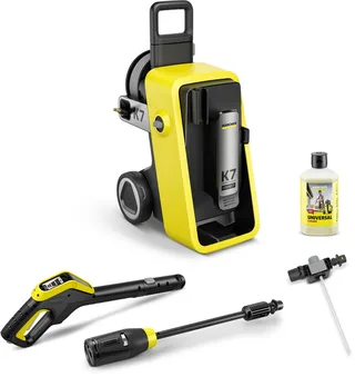 K 7 Comfort Premium Connect hogedrukreiniger met APP functie - Instelbare druk 180 bar - 600 l/u - 60 m2/u - Slanghaspel - 4-in-1 Spuitlans - Geschikt voor oa. auto - terras - campers - caravans - fietsen - motoren - tuinset by Kärcher – product image 1 of 6