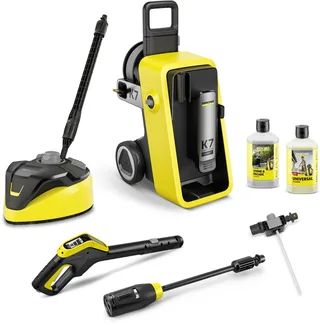 K 7 Comfort Premium Connect Home hogedrukreiniger met APP functie - Instelbare druk 180 bar - 4-in-1 Spuitlans - App connectie - Geschikt voor oa. auto - terras - campers - caravans - fietsen - motoren - tuinset en gebieden rondom huis van Kärcher – productafbeelding 1 van 6