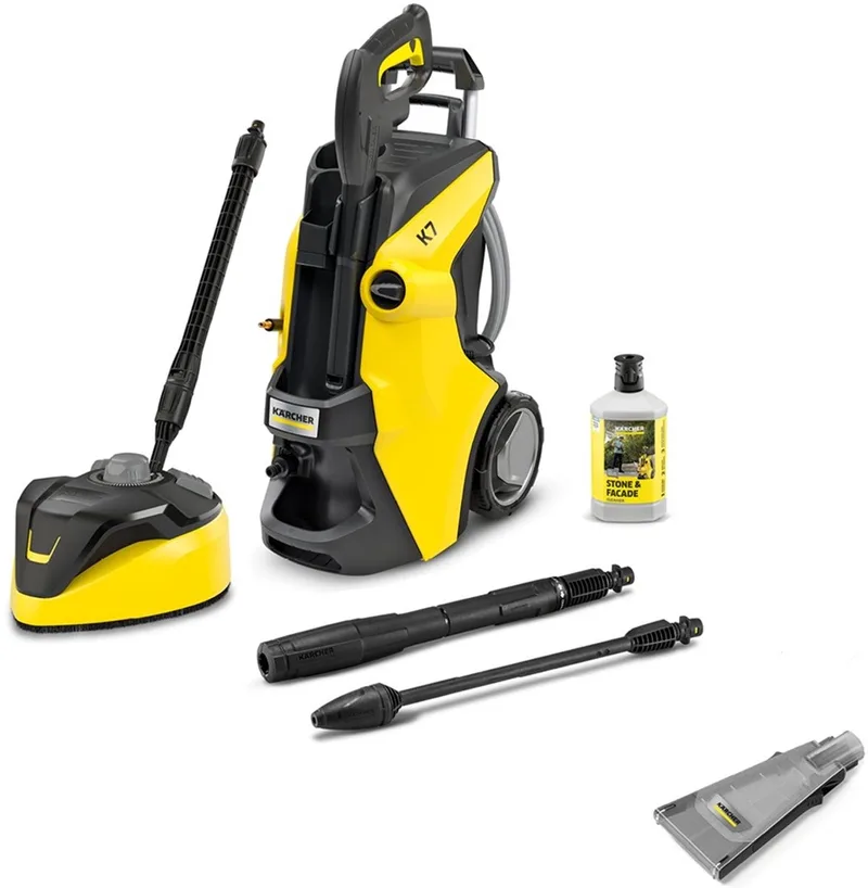 K 7 Power Flex Home eco!Booster set Hogedrukreiniger - Incl. T 7 Plus Terrasreiniger & eco!Booster - PremiumFlex hogedrukslang - 180 bar - 600 l/u - 60 m²/u de Kärcher – image du produit
