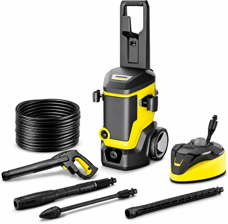 K 7 WCM Premium home - hogedrukreiniger - Oppervlaktereiniger T 7 Plus - 180 bar - Wateropbrengst 600 l/u - Prestatie 60 m²/u von Kärcher – Produktbild