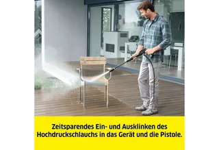K2 Power Control Hogedrukreiniger - 110 bar - 360 l/u - 20 m²/u - App ondersteuning - Geschikt voor oa. kleine auto's - fietsen - tuinset - tuinstoelen de Kärcher – image du produit 5 sur 5