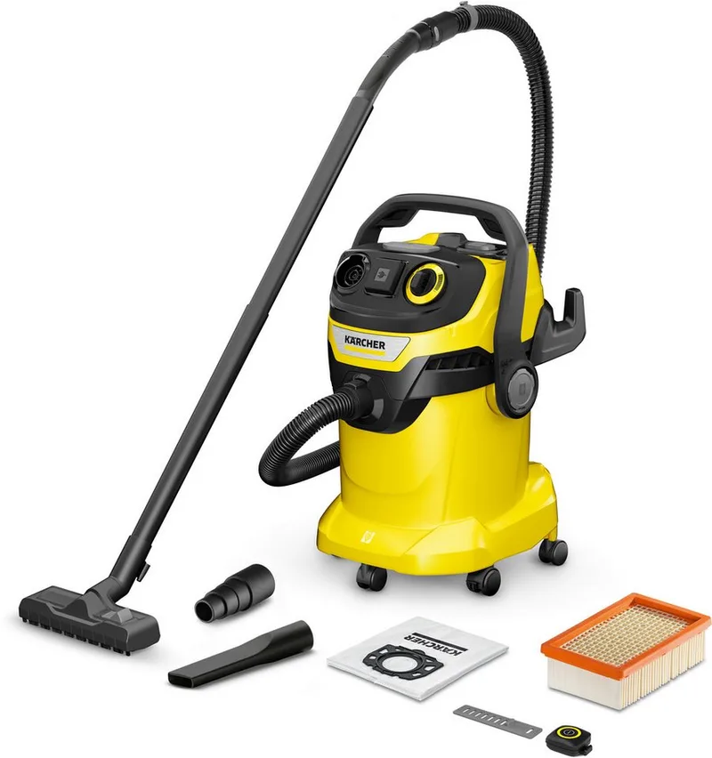 Nass-Trocken-Sauger WD 5 Control P 25/5/22 *EU, 1200 W, beutellos, mit Beutel by Kärcher, Yellow – product image