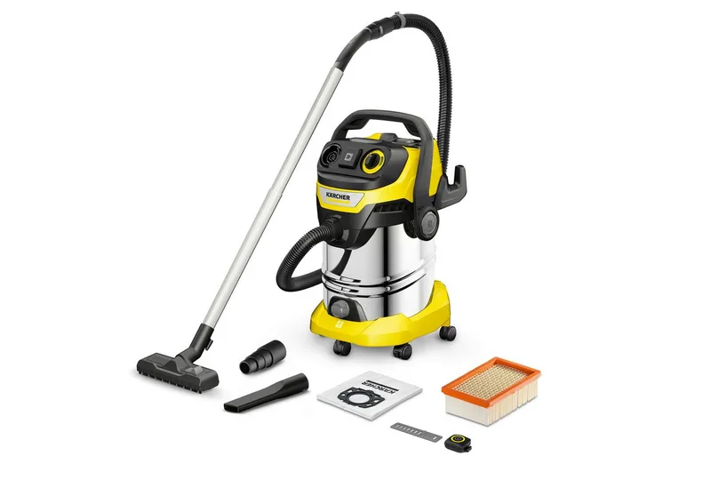 Nass-Trocken-Sauger WD 6 Control P S 30/6/35/T *EU, 1300 W, beutellos, mit Beutel de Kärcher, Jaune – image du produit