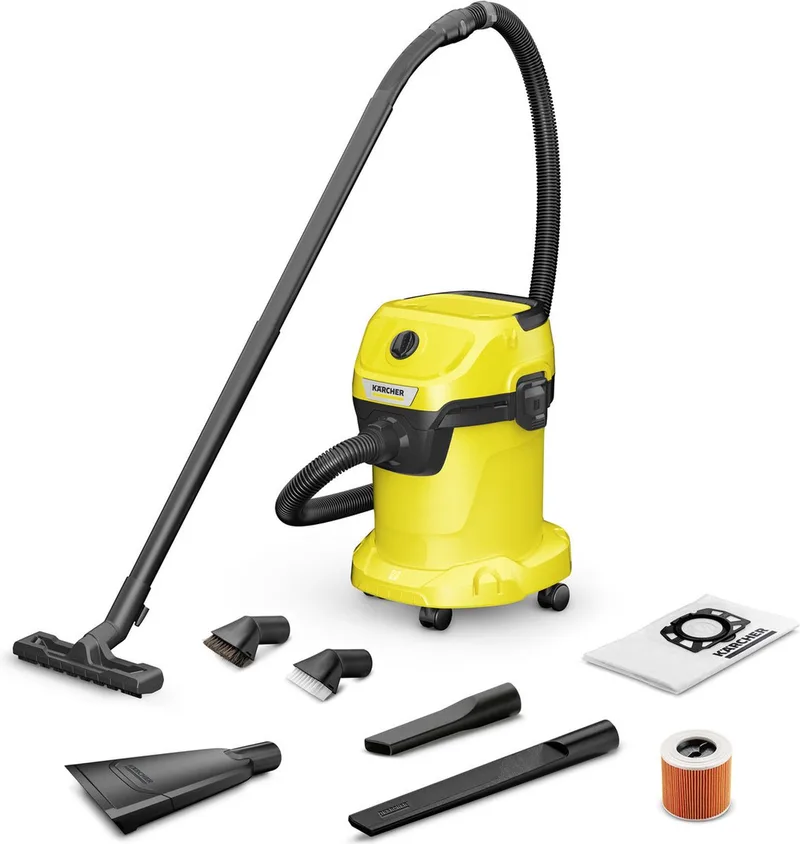 Staubabsauger Kärcher Mehrzwecksauger WD3 V-17/6/20 Car 1000 W von Kärcher, Gelb – Produktbild 1 von 5