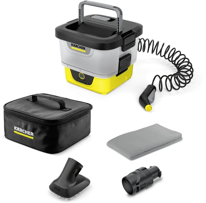 OC 4 + Pet Kit - Mobiele Hogedrukreiniger - Op Accu - Looptijd 22 min. - 8 Liter Watertank - Voor Auto's, Huisdieren, Fietsen van Kärcher – productafbeelding