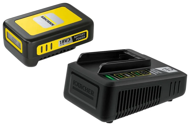 Batterie Et Chargeur 18/25 de Kärcher, Jaune, Noir – image du produit 1 sur 2