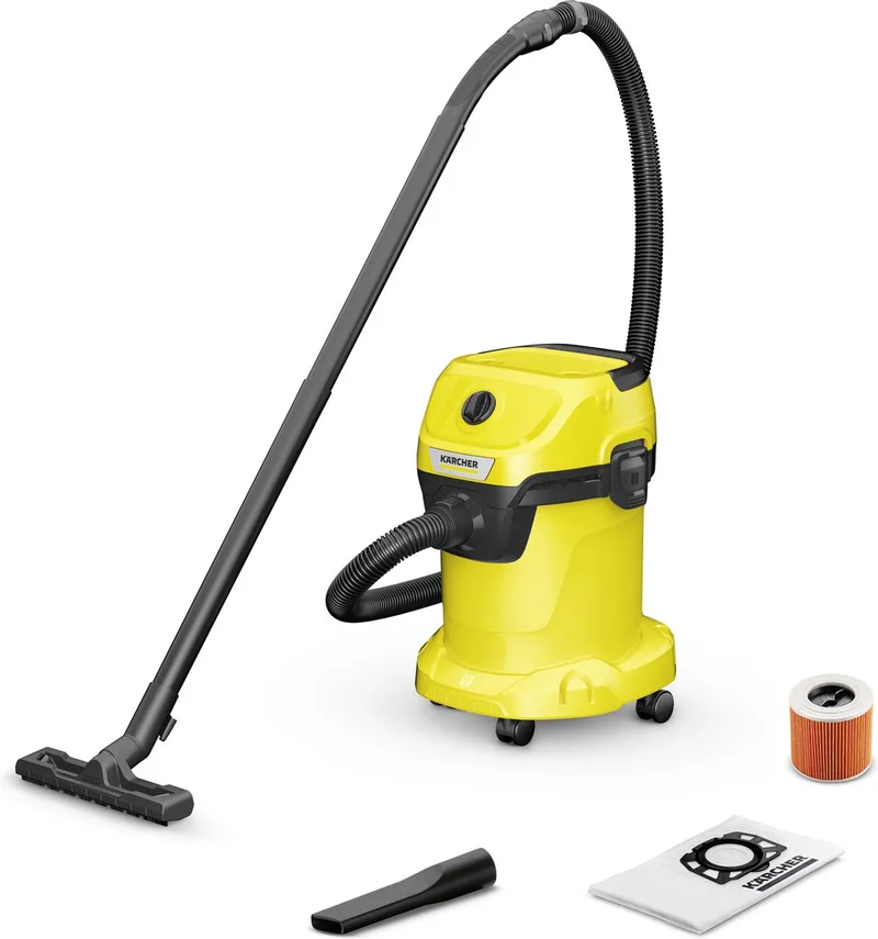 WD 3 V-17/4/20 Nat- en Droogzuiger - 1000 W - 17 liter - Patroonfilter de Kärcher – image du produit