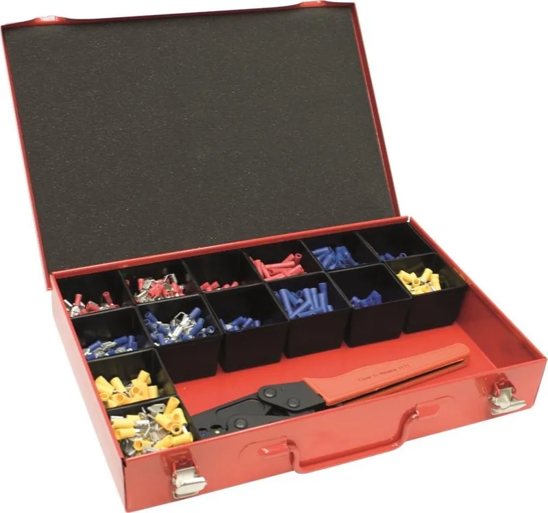 Assortimenstkist kabelschoenen en krimptang by Kelfort, Blue – product image