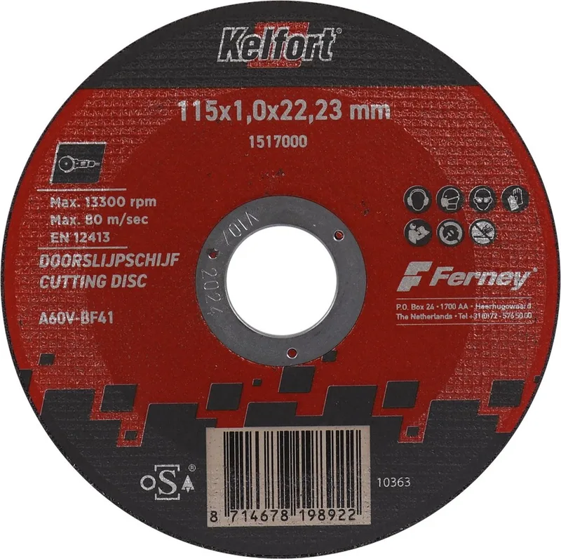 Doorslijpschijf 115x1,0x22,23mm - 1517000 von Kelfort – Produktbild
