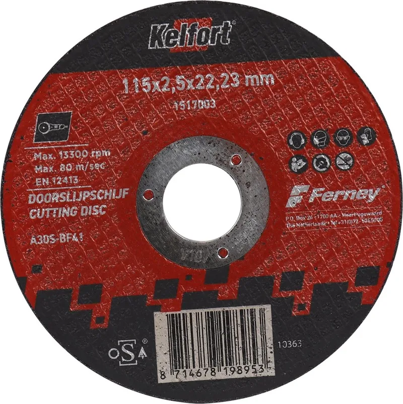 Doorslijpschijf 115x2,5x22,23mm - 1517003 von Kelfort – Produktbild