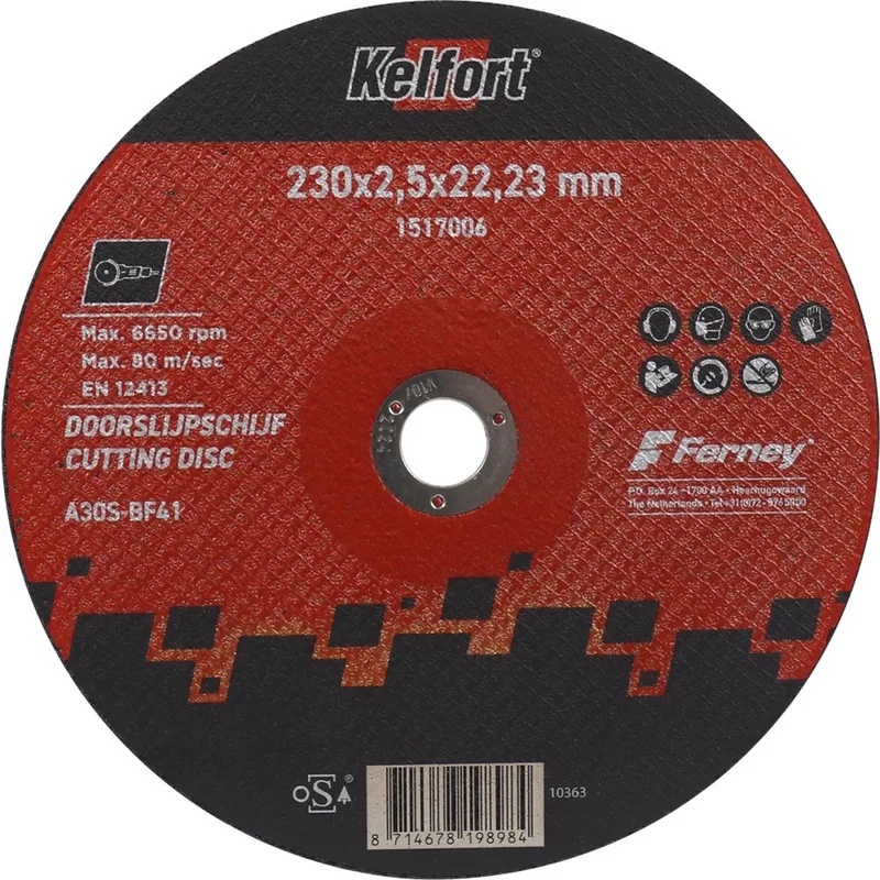 Doorslijpschijf 230x2,5x22,23mm - 1517006 by Kelfort – product image