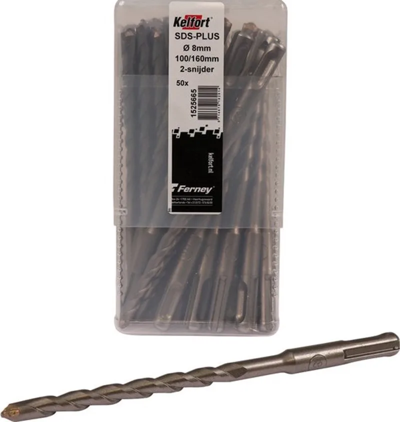 HAMERBOOR SDS+ 8.0X100/160 - 50ST 2-SNIJDER de Kelfort – image du produit