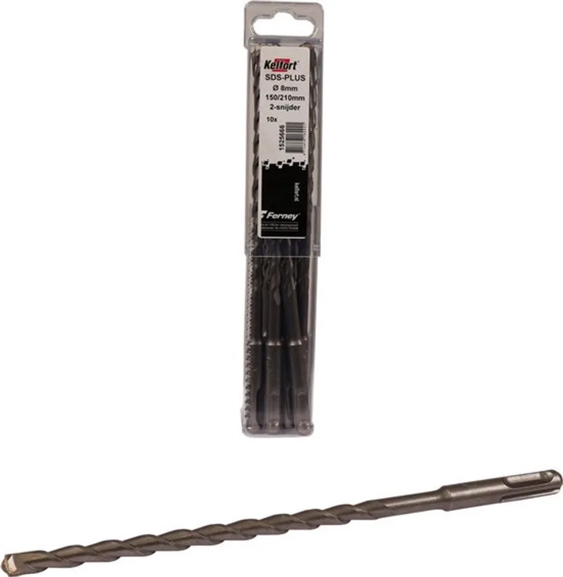 HAMERBOOR SDS+ 8.0X150/210 - 10ST 2-SNIJDER by Kelfort – product image